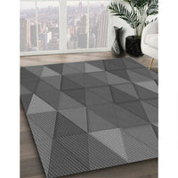 Patterned Platinum Gray Rug, pat457gry