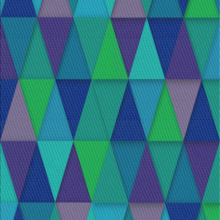 Patterned Dark Turquoise Green Rug, pat457lblu