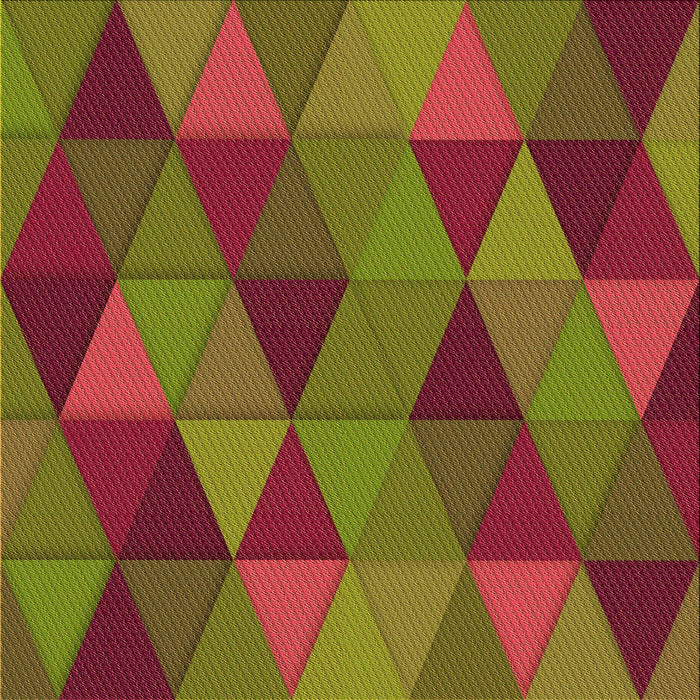 Round Patterned Dark Yellow Green Rug, pat457org