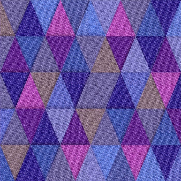 Round Patterned Blue Violet Purple Rug, pat457pur