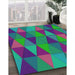 Machine Washable Transitional Bright Grape Purple Rug in a Family Room, wshpat457