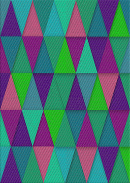 Patterned Bright Purple Novelty Rug, pat457