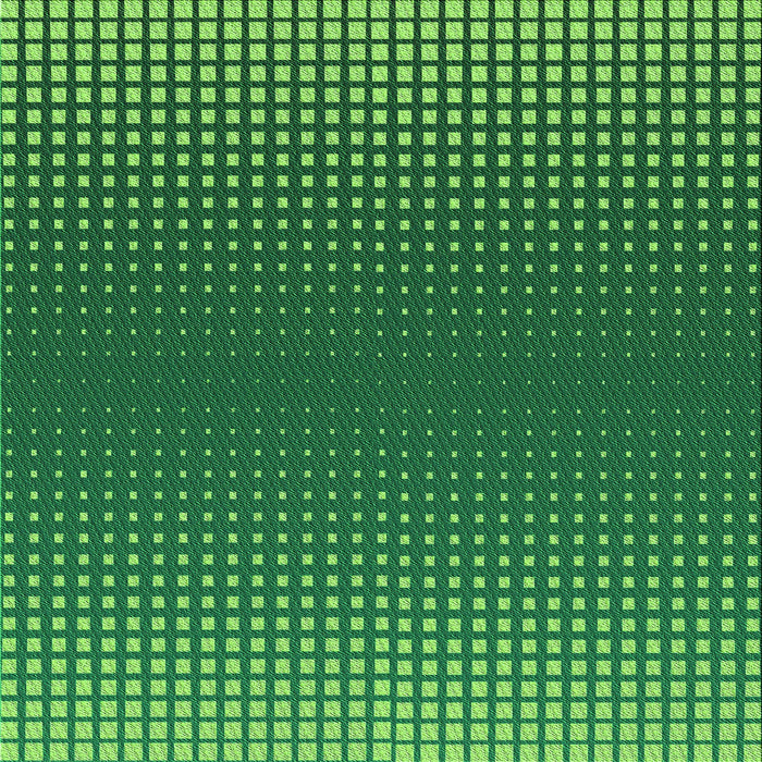 Round Patterned Deep Emerald Green Rug, pat458grn