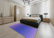 Patterned Purple Rug in a Bedroom, pat458pur