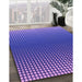 Patterned Purple Rug in Family Room, pat458pur