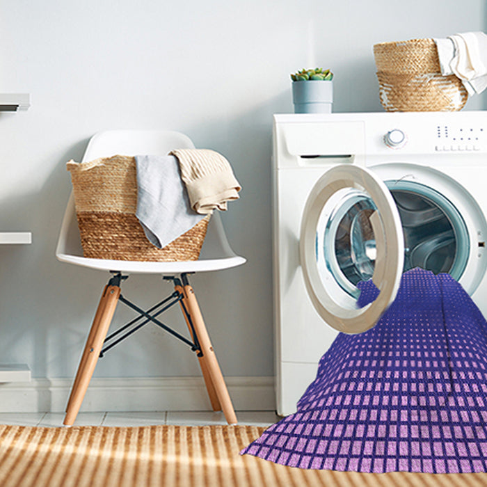 Machine Washable Transitional Purple Rug in a Washing Machine, wshpat458pur