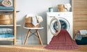 Machine Washable Transitional Red Rug in a Washing Machine, wshpat458rd