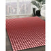 Patterned Red Rug in Family Room, pat458rd