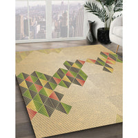 Patterned Bronze Brown Rug, pat459brn