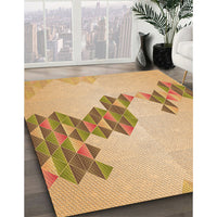 Patterned Orange Rug, pat459org