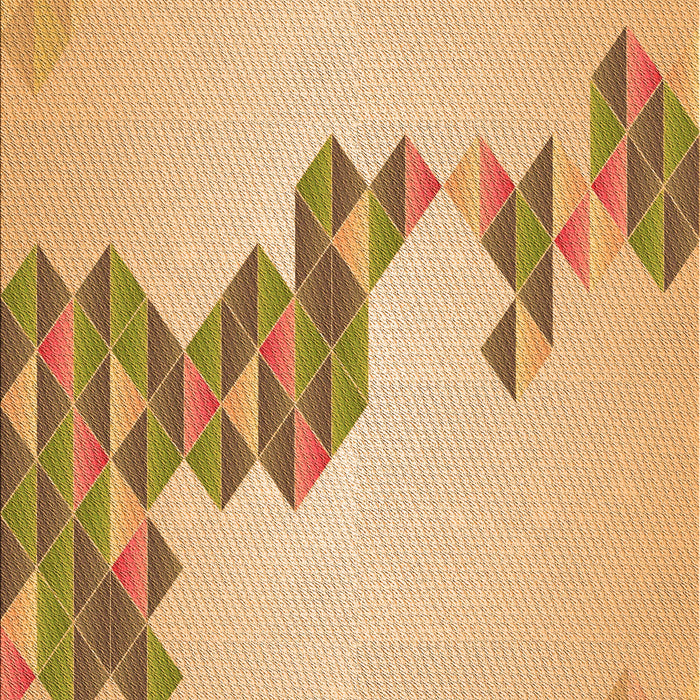 Patterned Orange Rug, pat459org