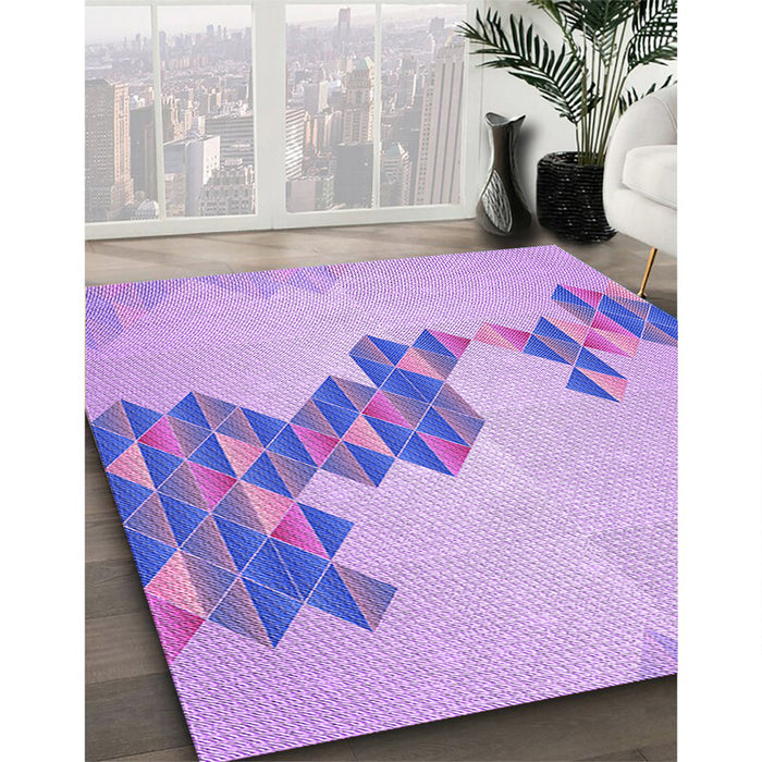 Machine Washable Transitional Purple Rug in a Family Room, wshpat459pur
