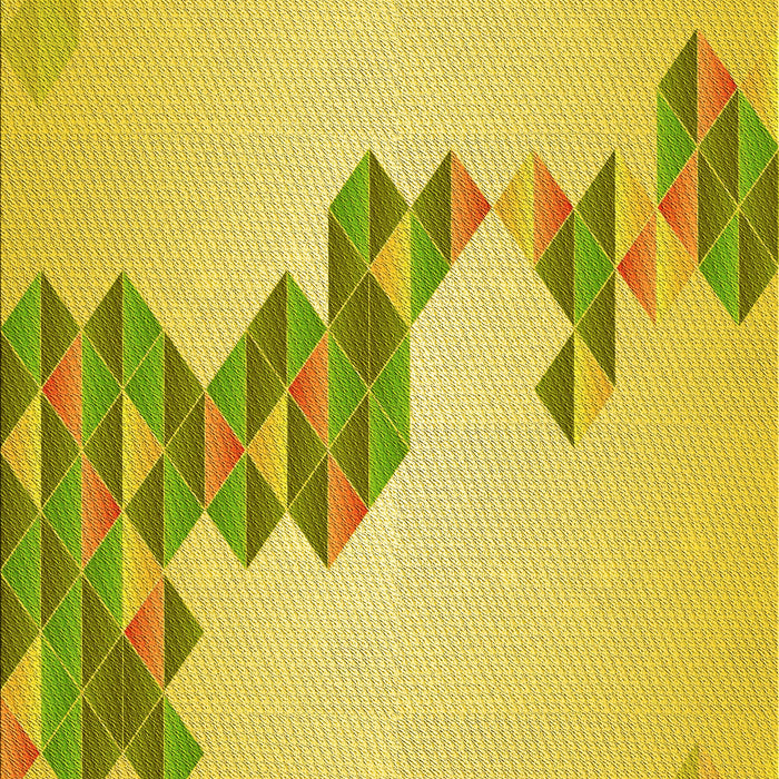 Patterned Yellow Rug, pat459yw