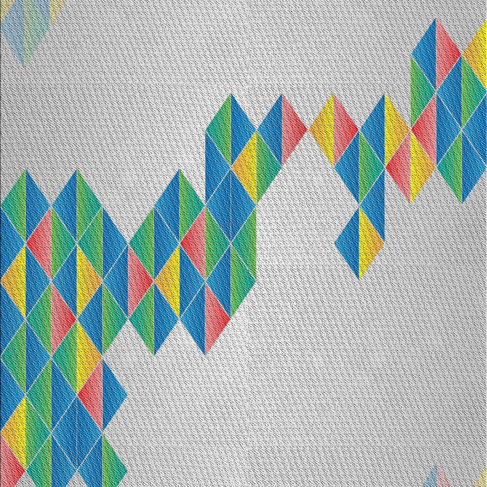 Patterned Light Slate Gray Novelty Rug, pat459