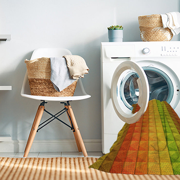 Machine Washable Transitional Red Rug in a Washing Machine, wshpat46yw