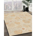 Patterned Vanilla Gold Rug in Family Room, pat460brn