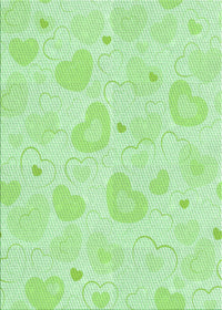 Machine Washable Transitional Light Green Rug, wshpat460grn