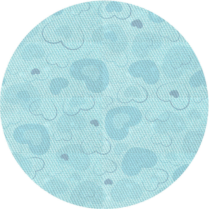 Square Patterned Diamond Blue Rug, pat460lblu