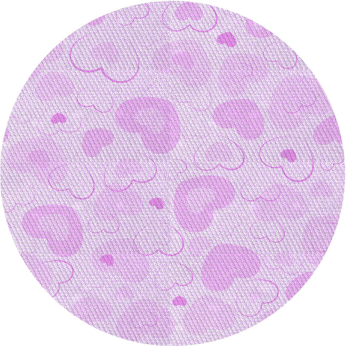 Square Patterned Violet Purple Rug, pat460pur