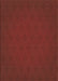 Patterned Cranberry Red Rug, pat461brn