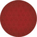 Square Patterned Tomato Red Rug, pat461org