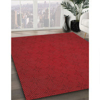 Patterned Red Rug, pat461rd