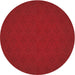 Square Machine Washable Transitional Red Rug in a Living Room, wshpat461rd