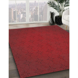 Machine Washable Transitional Tomato Red Rug in a Family Room, wshpat461