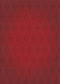 Machine Washable Transitional Tomato Red Rug, wshpat461