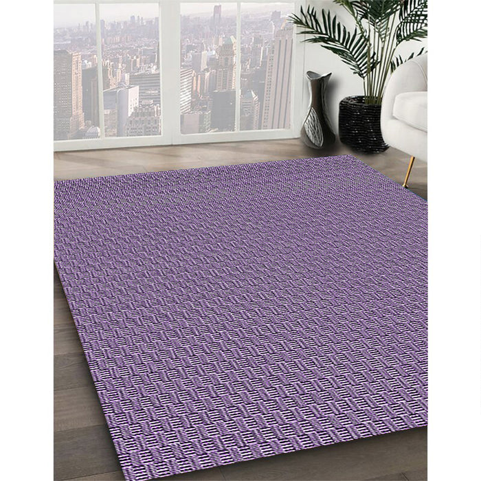 Machine Washable Transitional Bright Lilac Purple Rug in a Family Room, wshpat462pur