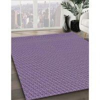 Patterned Bright Lilac Purple Rug, pat462pur