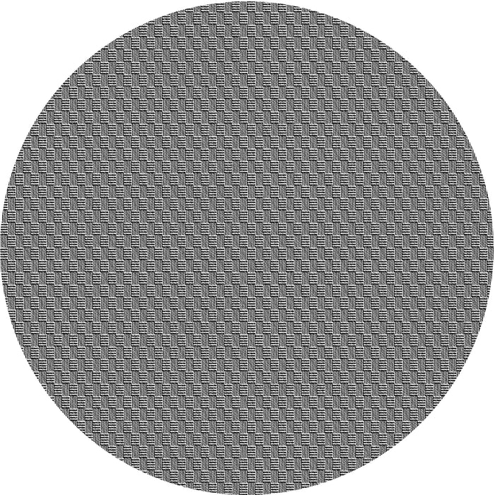 Sideview of Patterned Charcoal Black Novelty Rug, pat462