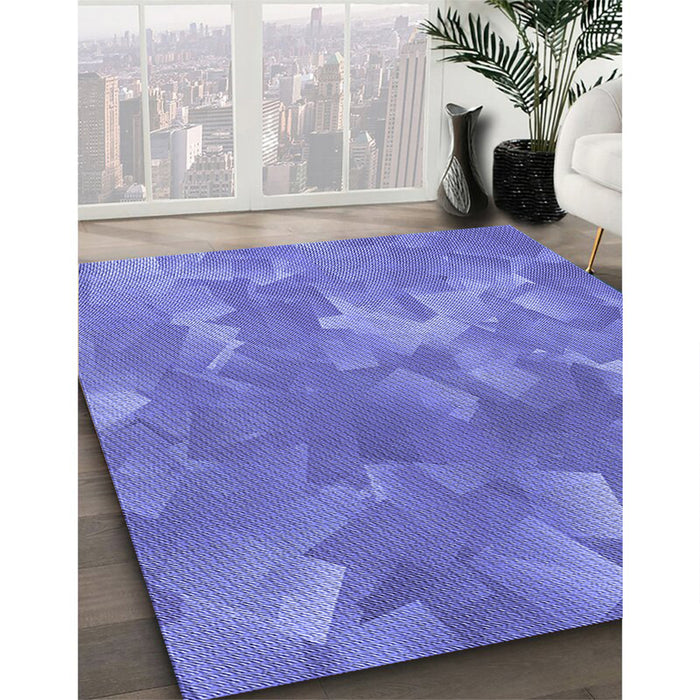 Machine Washable Transitional Purple Mimosa Purple Rug in a Family Room, wshpat463blu