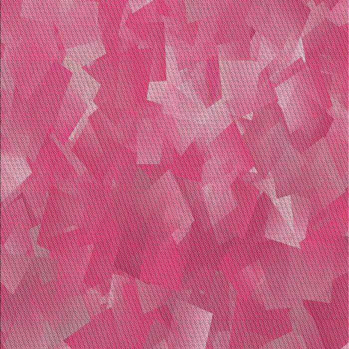 Patterned Dark Hot Pink Novelty Rug, pat463