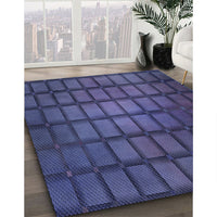 Patterned Blue Rug, pat464blu