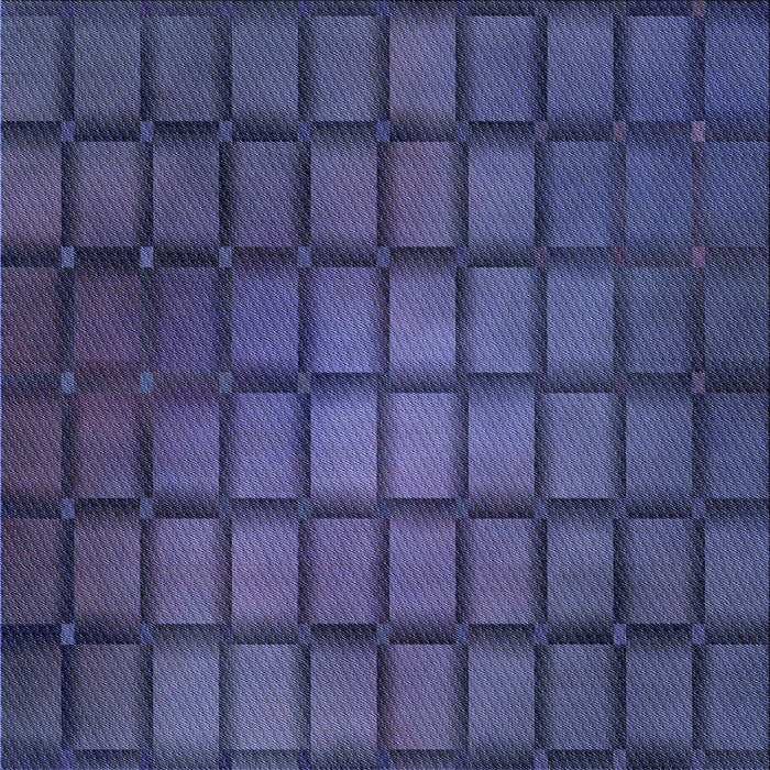 Round Patterned Blue Rug, pat464blu