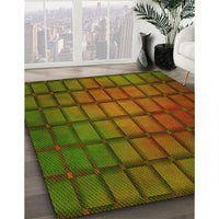 Patterned Red Brown Rug, pat464yw