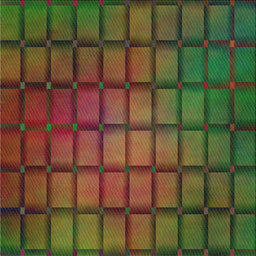 Square Patterned Olive Green Novelty Rug, pat464