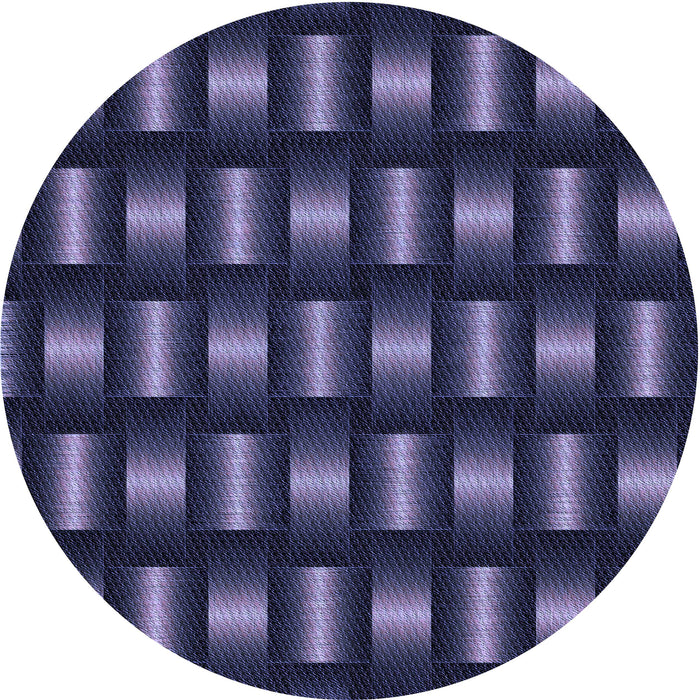 Square Patterned Night Blue Rug, pat465blu