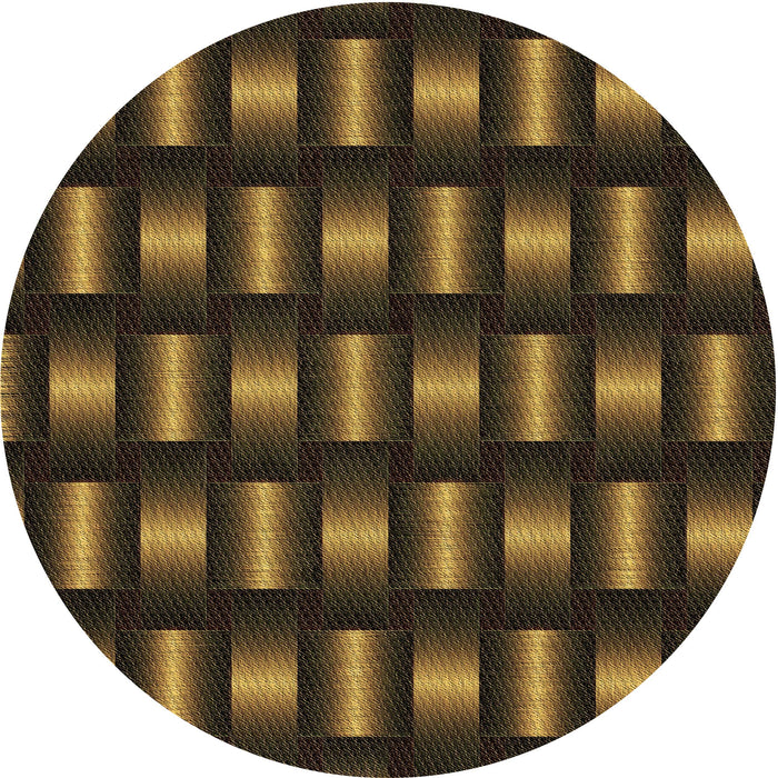 Square Patterned Midnight Gray Rug, pat465brn