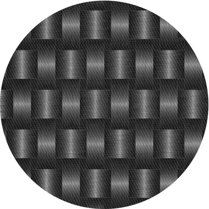 Square Patterned Ash Gray Rug, pat465gry