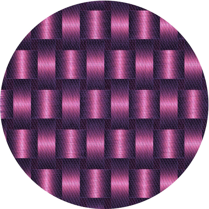 Square Patterned Orchid Purple Rug, pat465pur