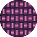 Square Patterned Orchid Purple Rug, pat465pur