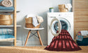 Machine Washable Transitional Red Rug in a Washing Machine, wshpat465rd