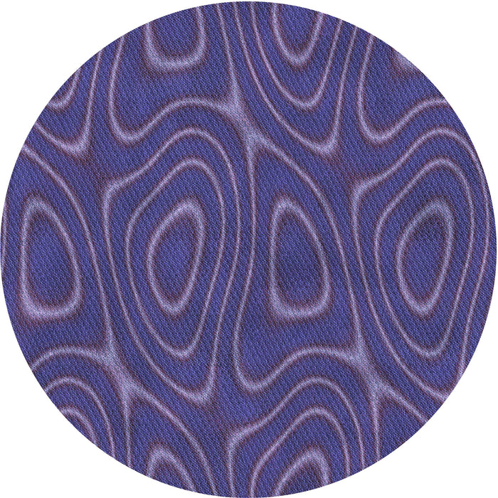 Square Patterned Dark Slate Blue Purple Rug, pat466blu