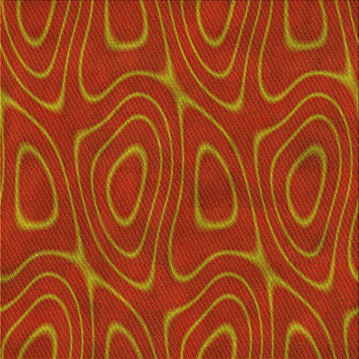 Round Patterned Orange Red Orange Rug, pat466yw