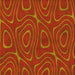 Round Patterned Orange Red Orange Rug, pat466yw