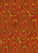 Patterned Orange Red Orange Rug, pat466yw