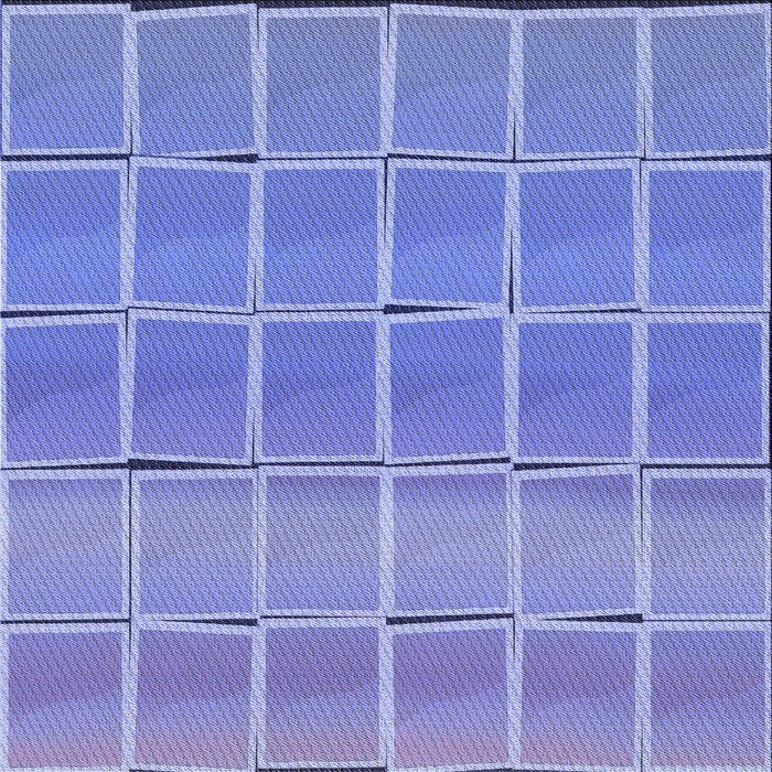 Round Patterned Denim Blue Rug, pat467blu