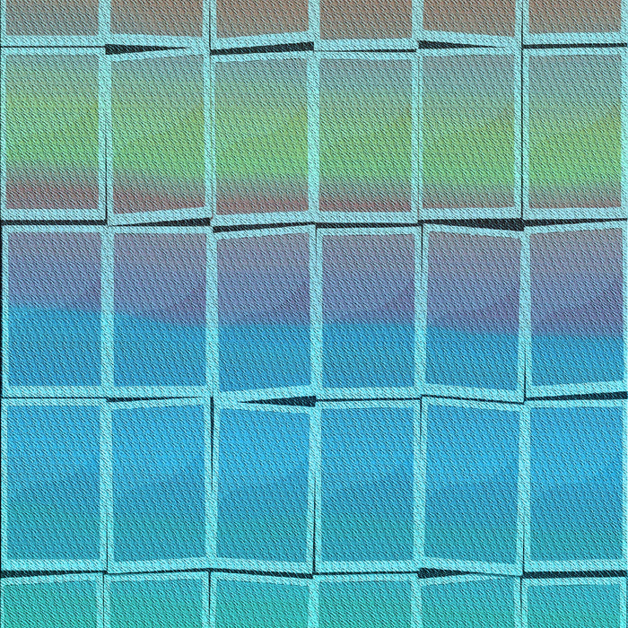 Patterned Deep-Sea Green Rug, pat467lblu